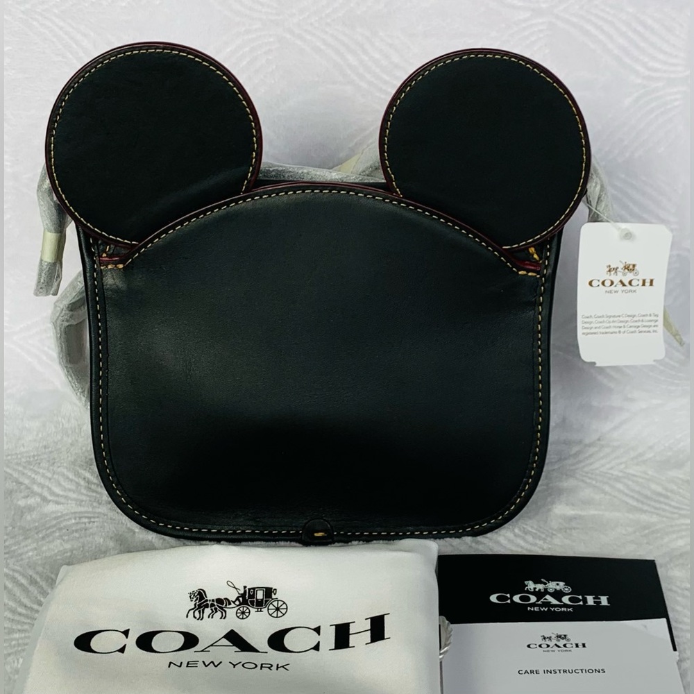 Coach x Disney Patricia Saddle with Mickey Ears